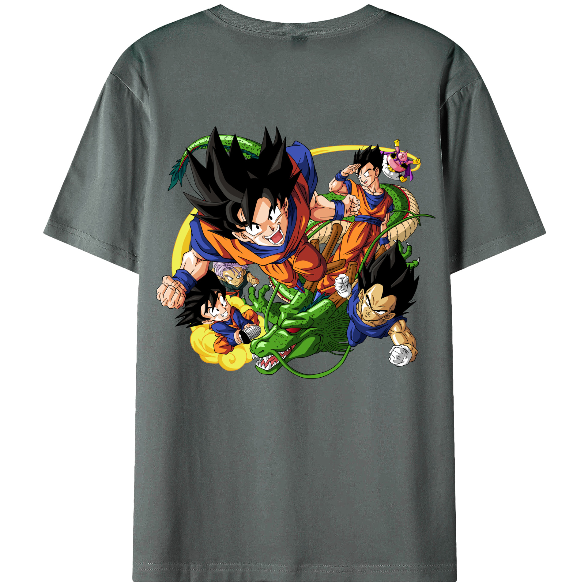 （画像用） ドラゴンボール DRAGON BALL 綿100％ メンズ半袖Tシャツ（バックプリント） 通気性